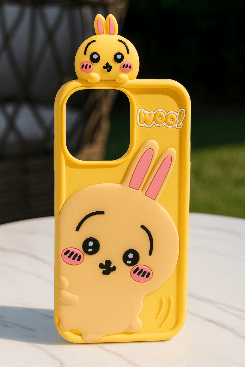 Bunny Silicone Phone Case side view